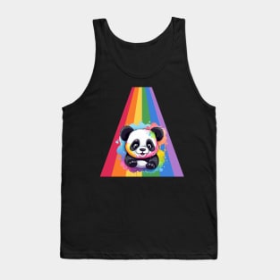 rainbow panda Tank Top